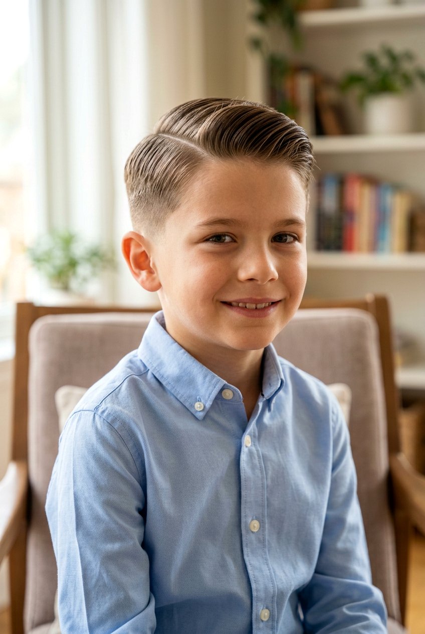 Side Part Haircut With Taper For Boys - 20 side part haircut for boys - 20 side part haircut for boys