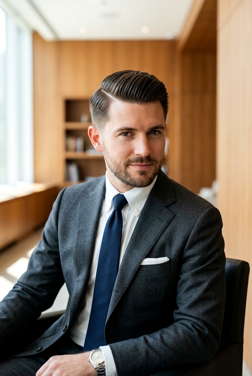 Side Part Haircut - 20 men haircut ideas for office - 20 men haircut ideas for office