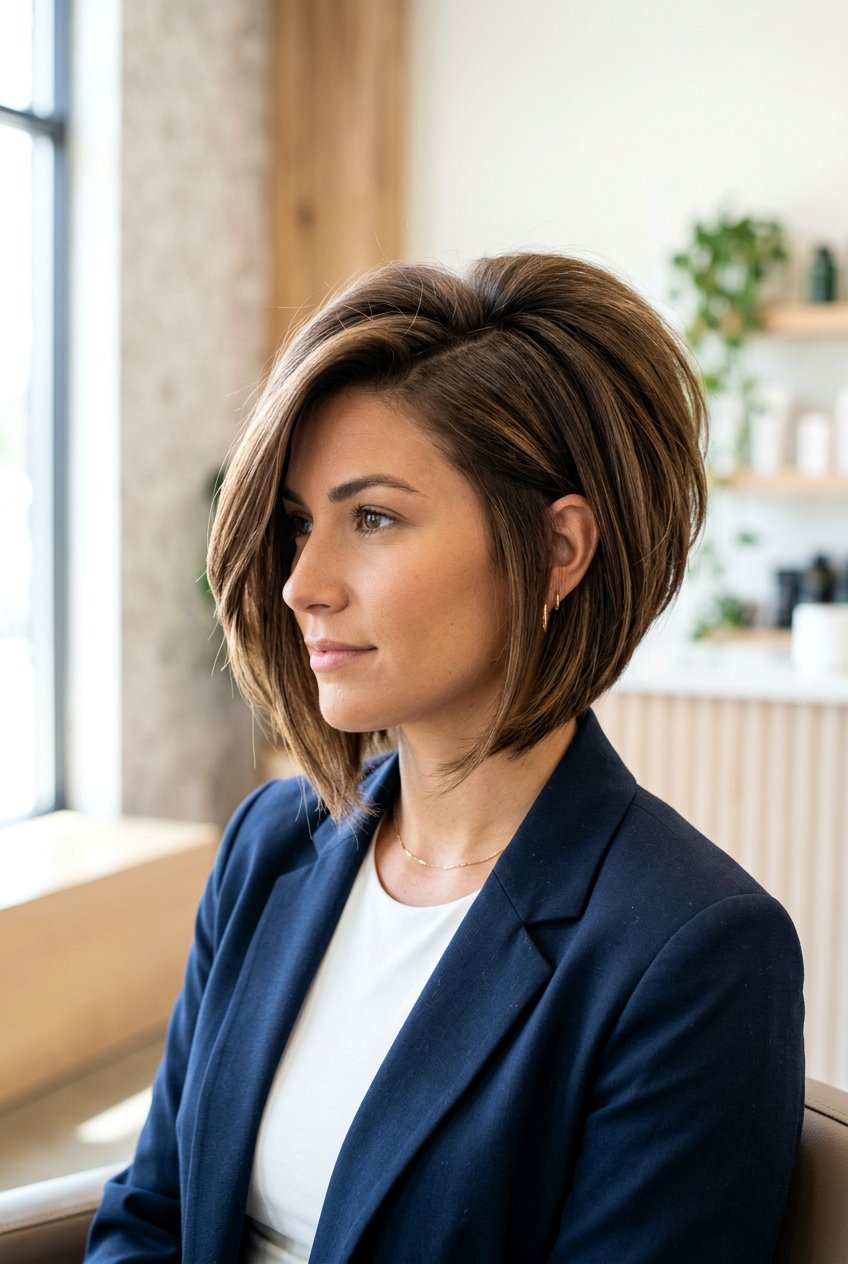 Side Part Inverted Bob - 20 inverted bob haircut - 20 inverted bob haircut