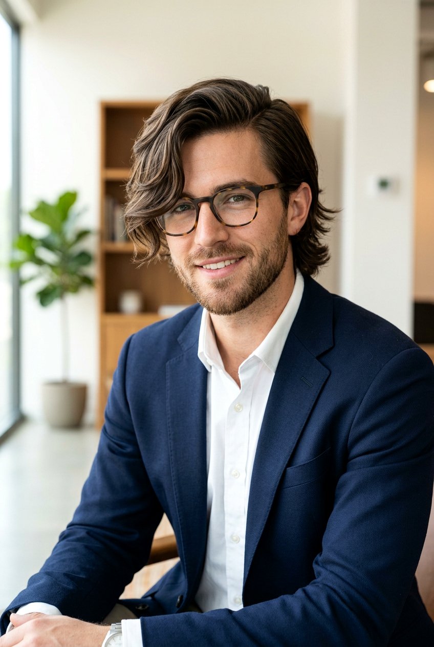 20 Distinguished Long Layers Haircut Ideas for Older Men