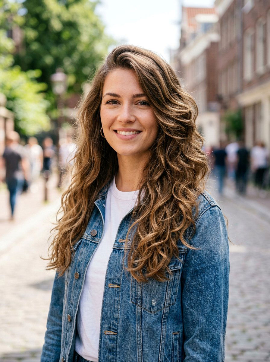 Side Part Long Layered Waves - 20 glamorous side part wave ideas - 20 glamorous side part wave ideas