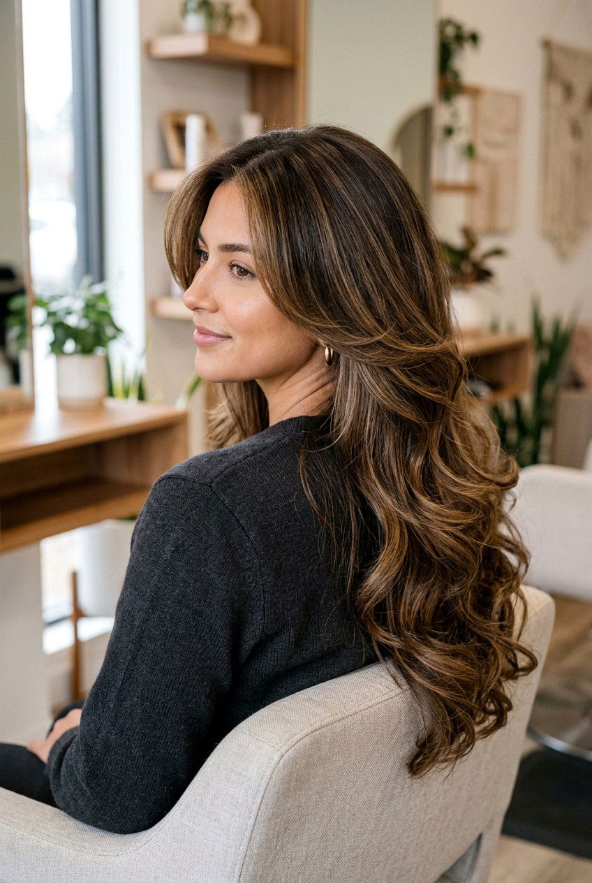 Side Part Long Layers - 20 easy side part hairstyle - 20 easy side part hairstyle