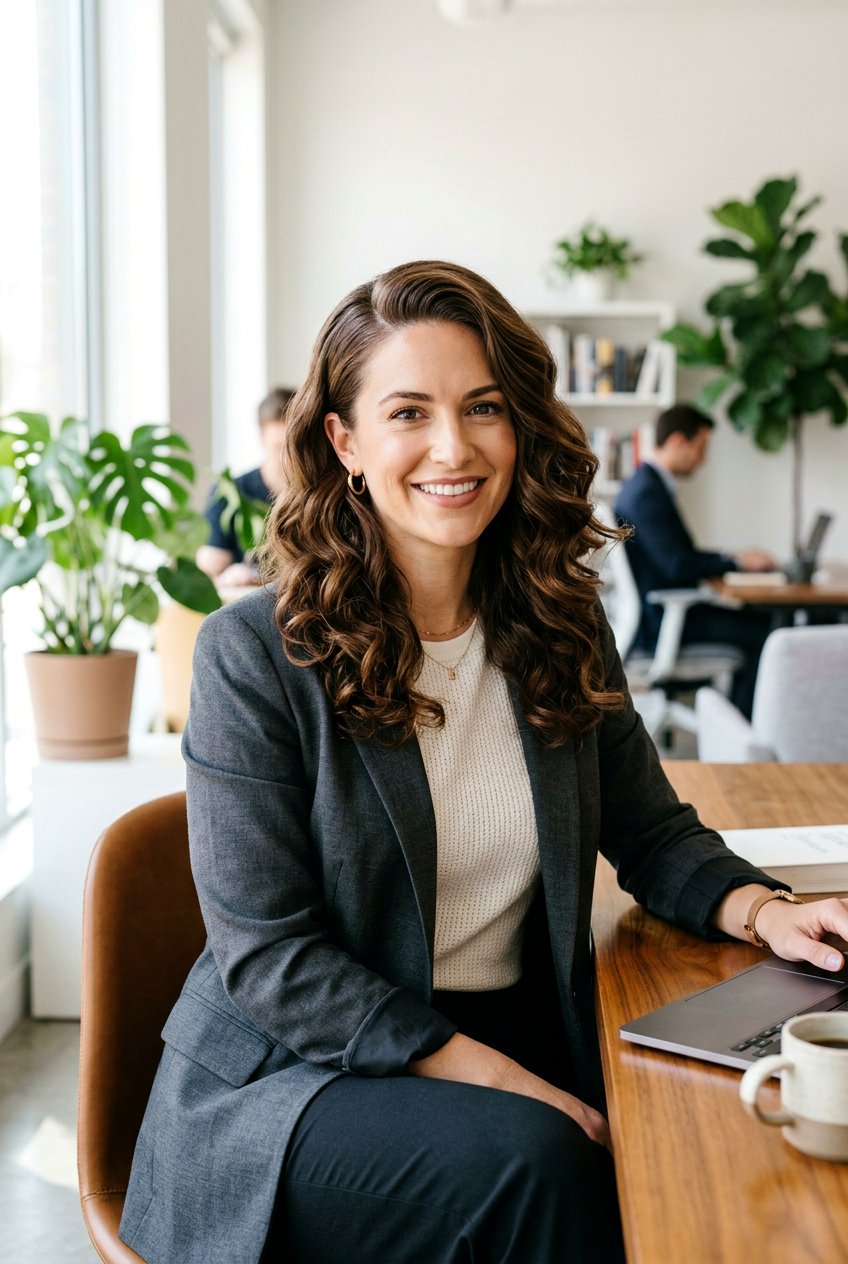 Side Part Loose Curls - 20 simple interview curls - 20 simple interview curls