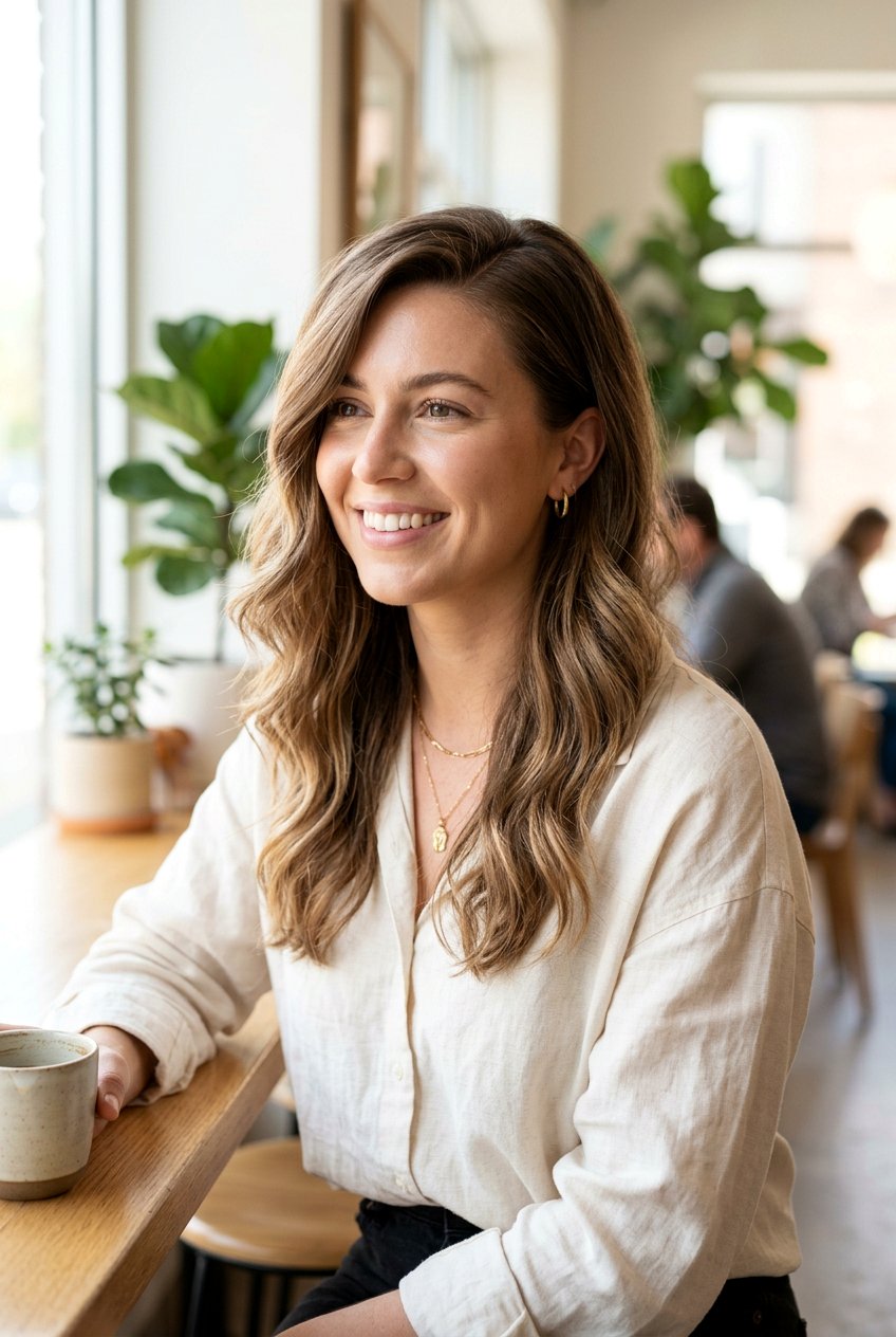 Side Part Loose Hair For Picture Day - 20 easy hairstyles for picture day - 20 easy hairstyles for picture day
