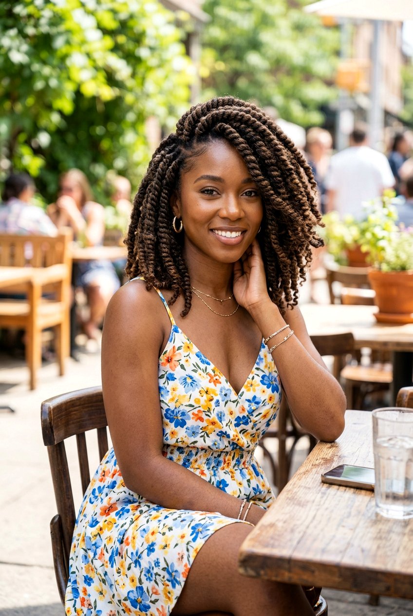 Side Part Marley Twist Bob - 20 marley twists bob for women - 20 marley twists bob for women