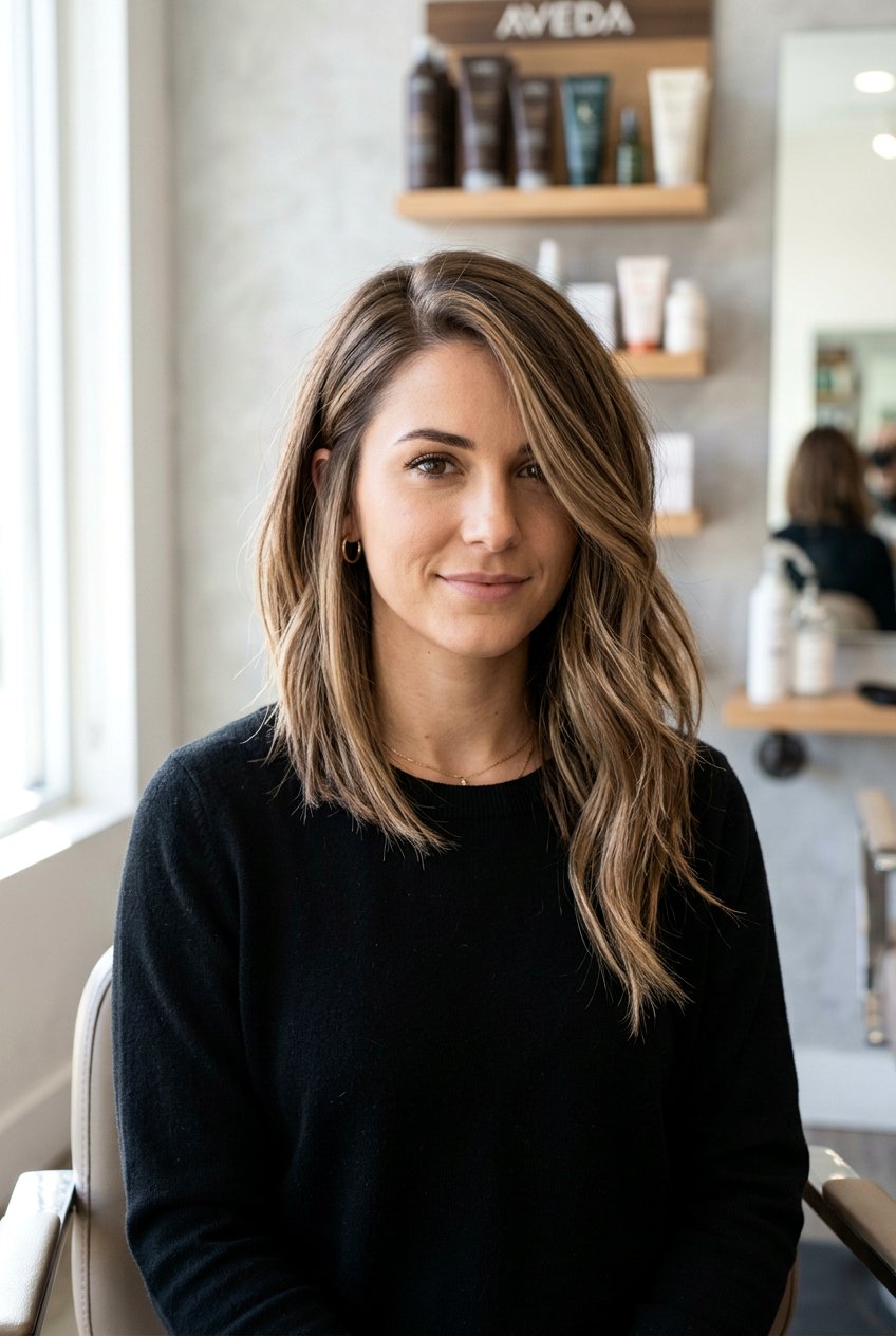 Side Part Medium Haircut - 20 haircuts for square face shape - 20 haircuts for square face shape