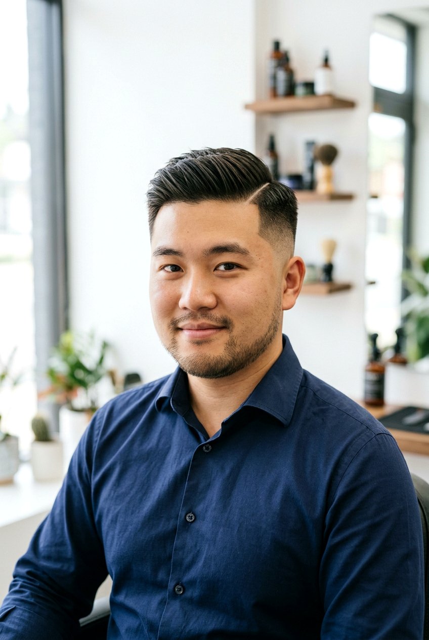 Side Part Men Haircut Round Face - 20 men haircut ideas for round face - 20 men haircut ideas for round face