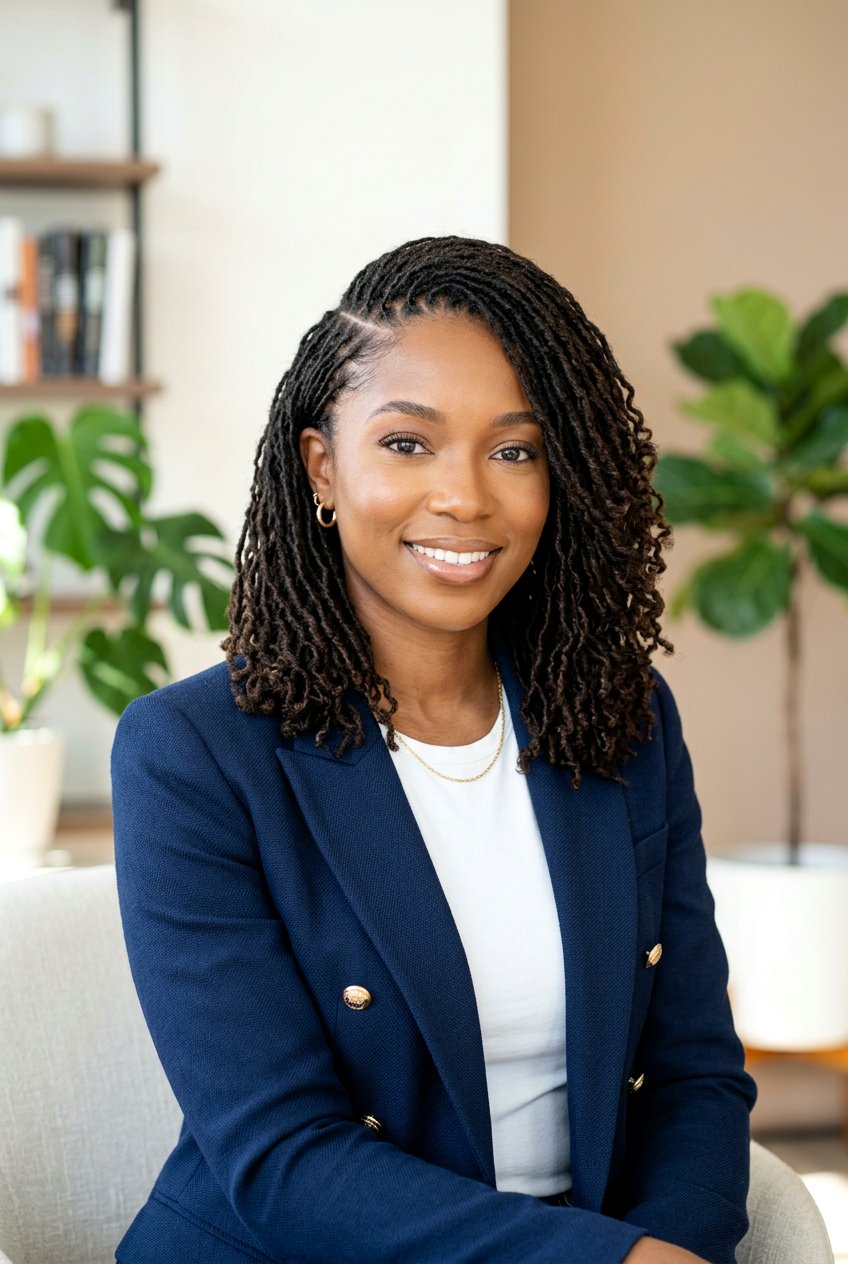 Side Part Microlocs - 20 microlocs hairstyle ideas - 20 microlocs hairstyle ideas