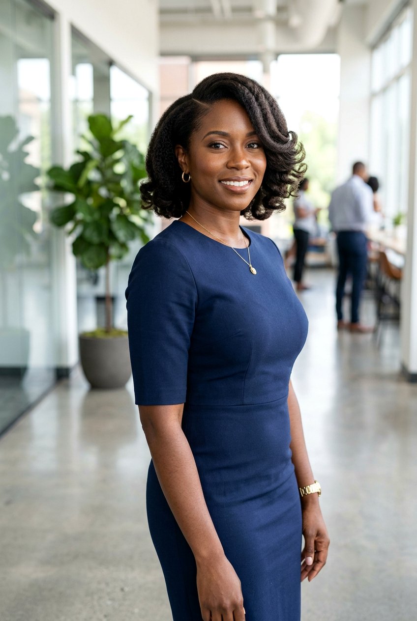 Side Part Natural Bob - 20 black women natural hairstyle ideas - 20 black women natural hairstyle ideas