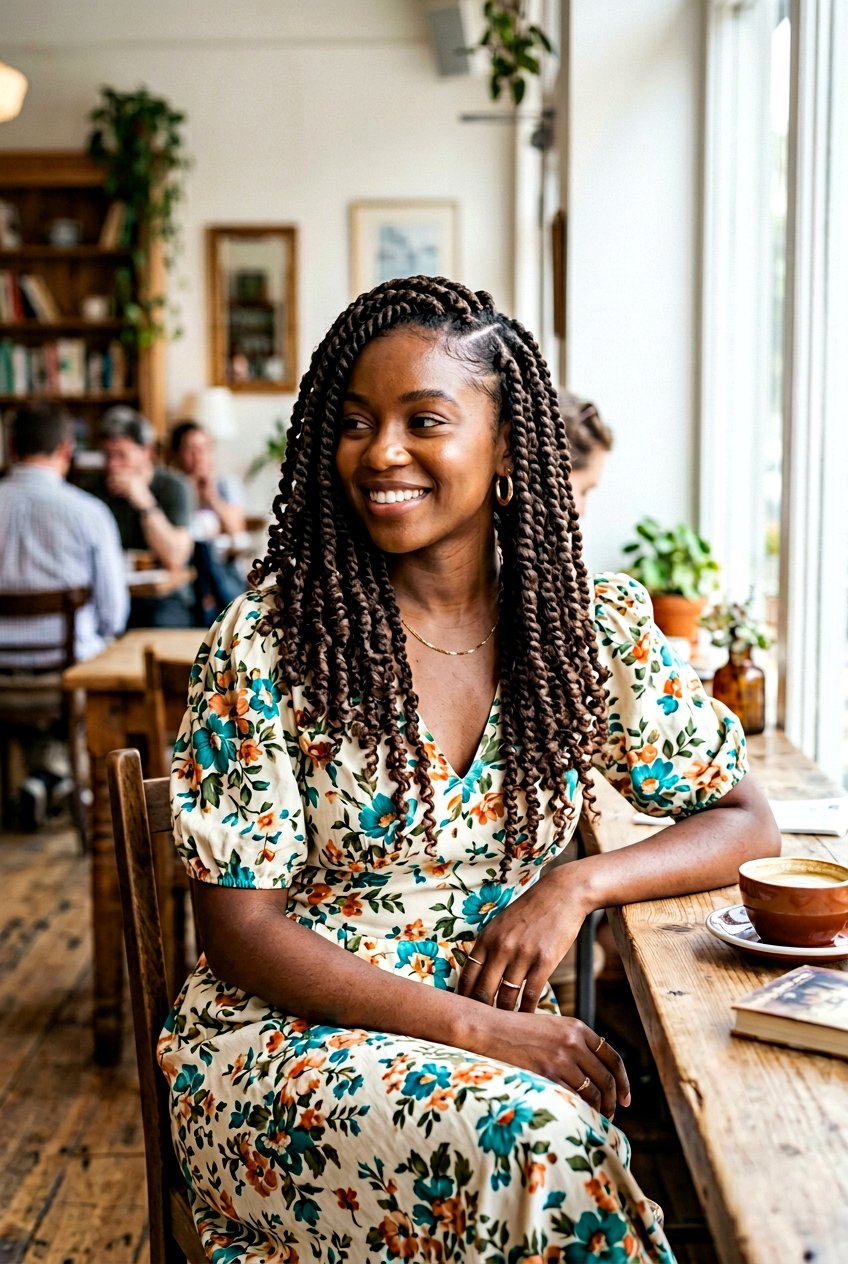 Side Part Passion Twists - 20 black women passion twist ideas - 20 black women passion twist ideas