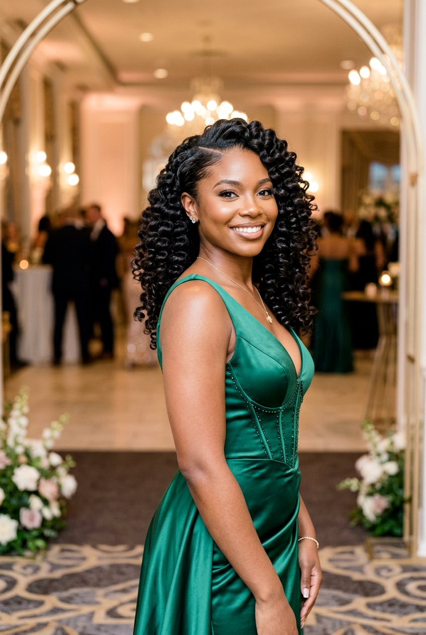 Side Part Perm Rod Set - 20 natural hair with side part styles - 20 natural hair with side part styles