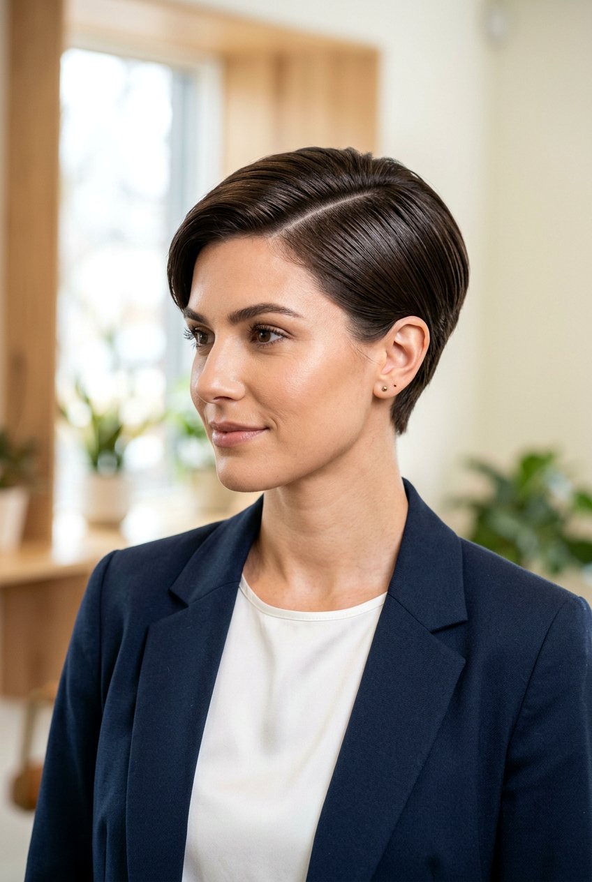 Side Part Pixie Haircut For Women - 20 feminine pixie haircuts - 20 feminine pixie haircuts