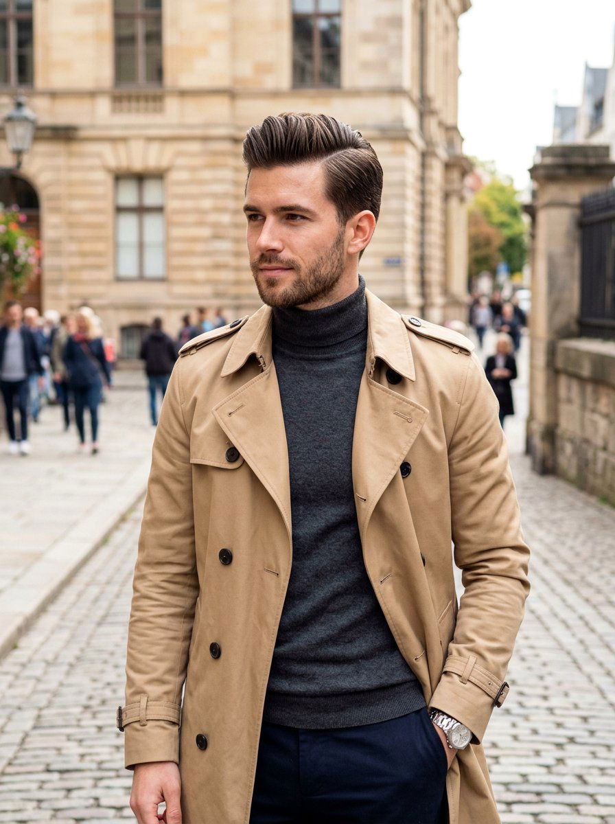 Side Part Pompadour - 20 pompadour haircut for medium hair men - 20 pompadour haircut for medium hair men