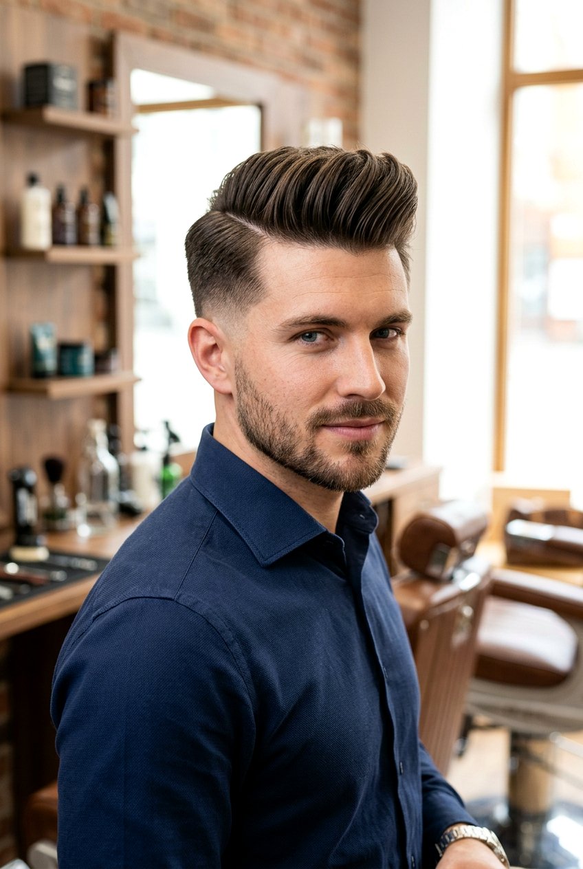 Side Part Pompadour Haircut For Long Face - 20 men haircut ideas for long face - 20 men haircut ideas for long face
