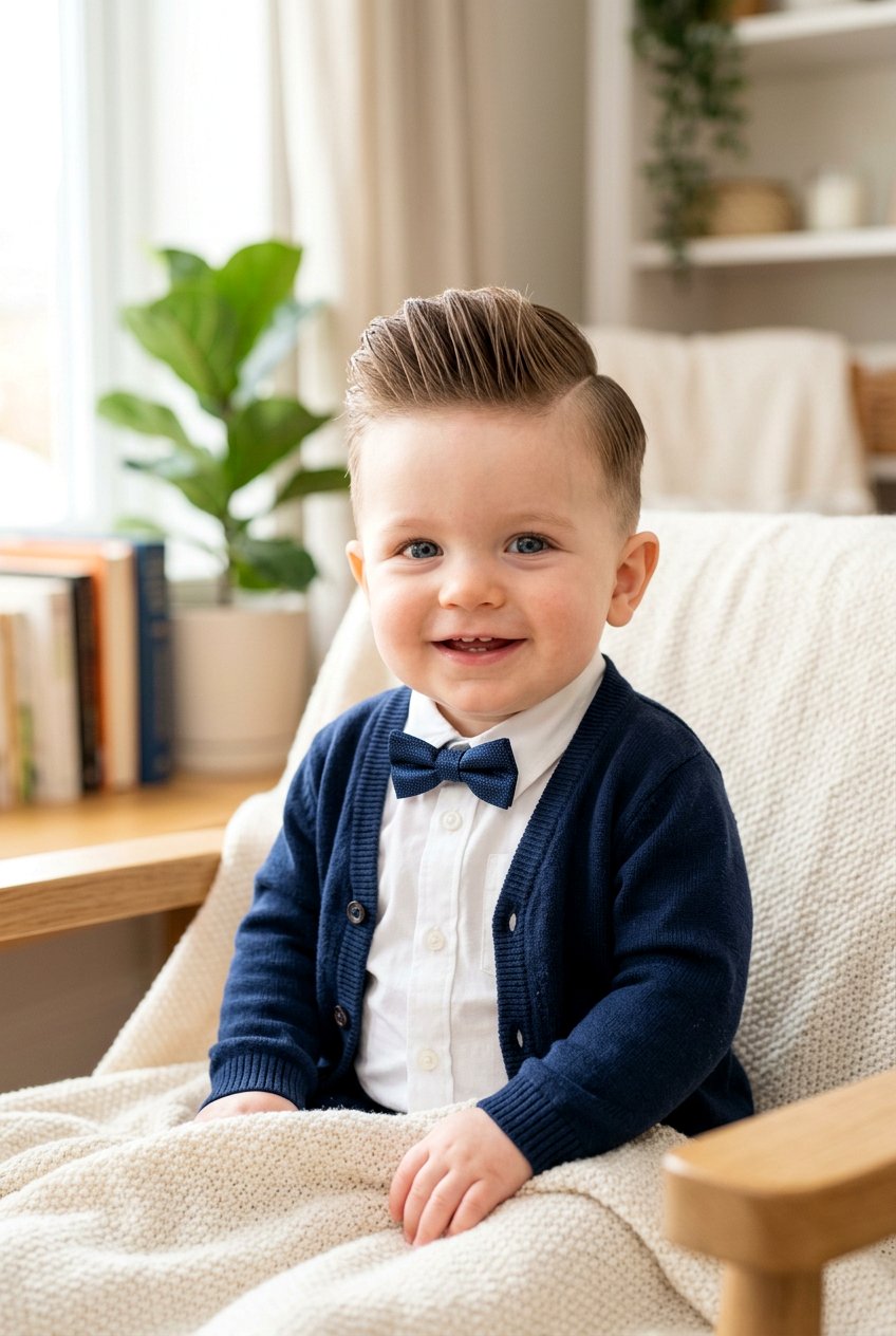20 Dapper Baby Boy Haircut with Side Part Ideas for Stylish Kids