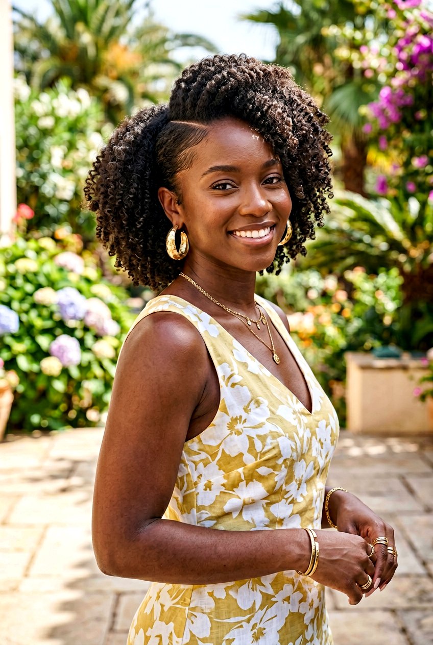 Side Part Puff - 20 sleek puff hairstyle for natural hair - 20 sleek puff hairstyle for natural hair