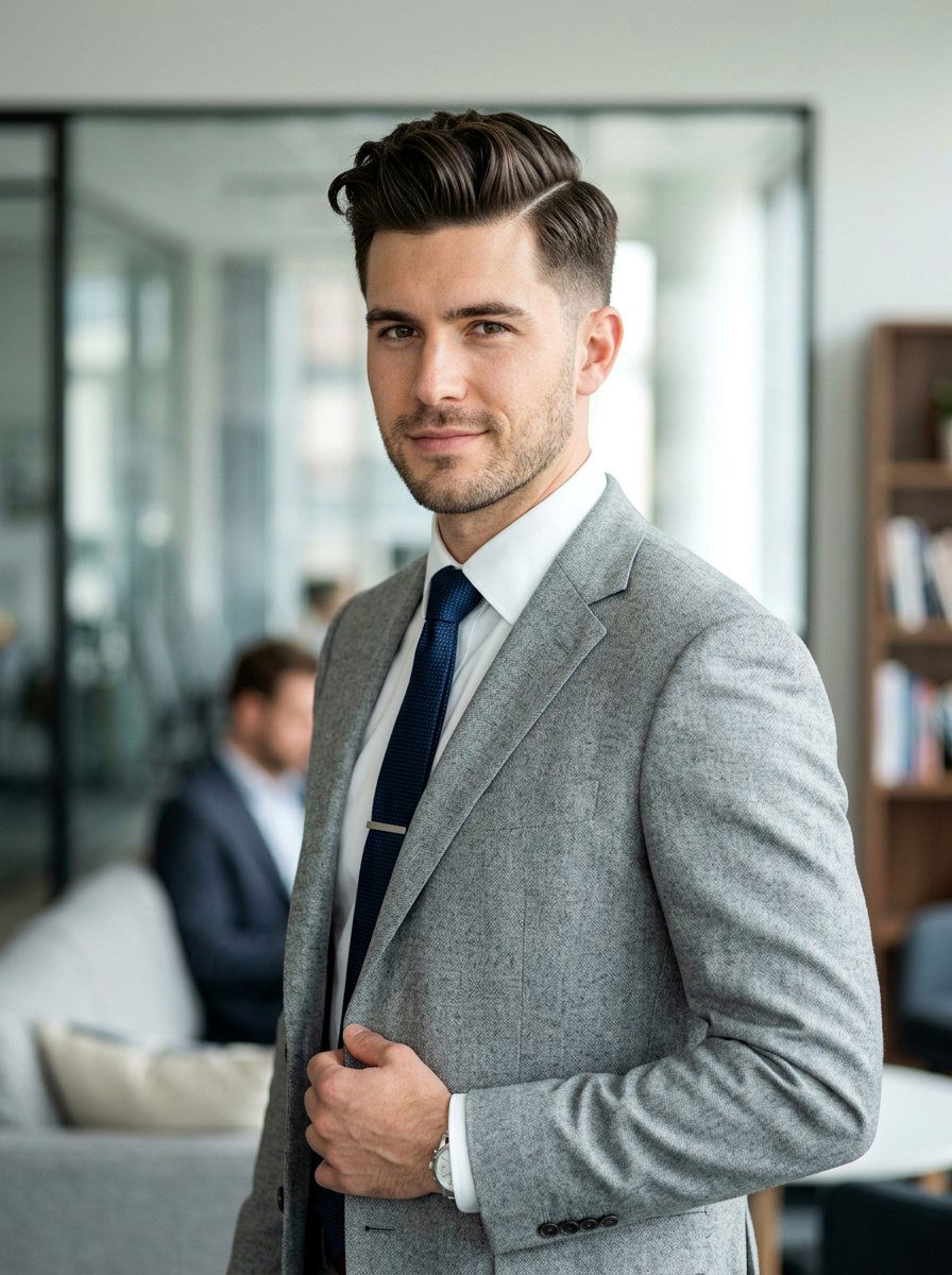 Side Part Quiff - 20 side part for professional men - 20 side part for professional men