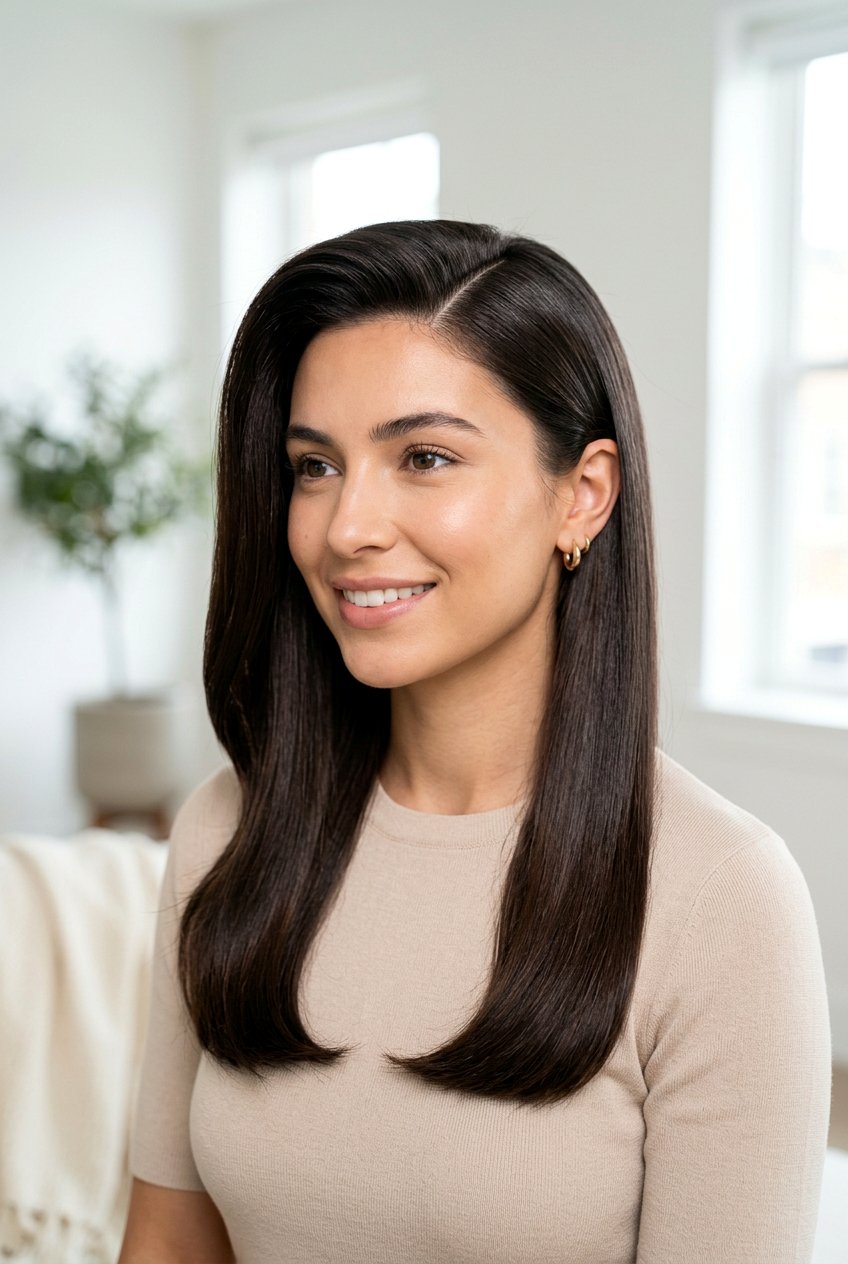 20 Sleek Silk Straight Hair Ideas for a Flawless Finish