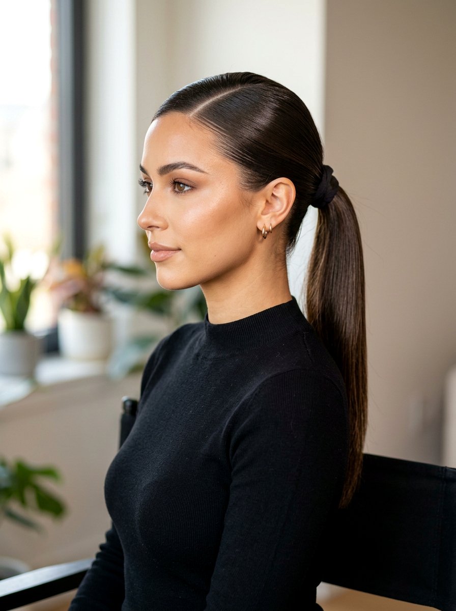 20 Sleek Slick Back Ponytail Ideas for a Flawless Finish