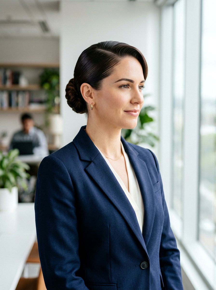 Side Part Slick Back Bun - 20 slicked back curly bun hairstyle - 20 slicked back curly bun hairstyle