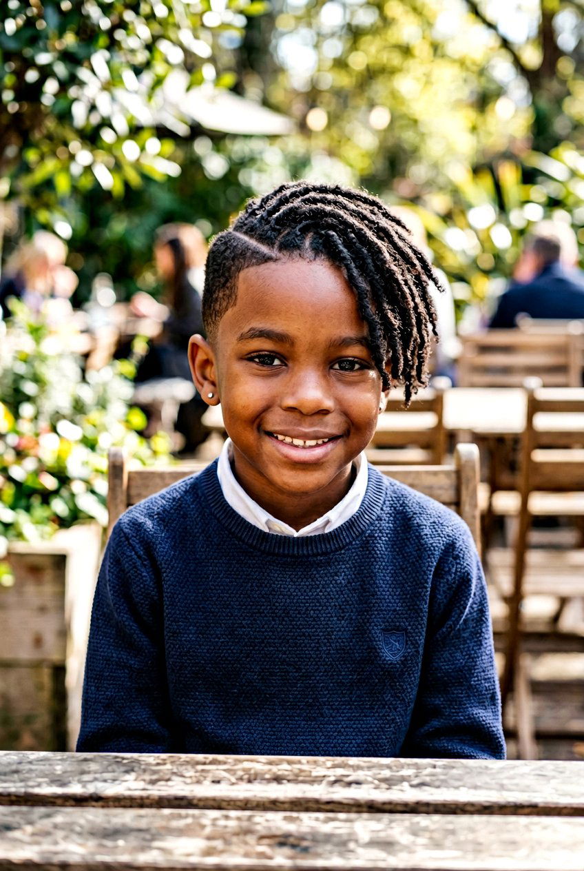 Side Part Starter Locs - 20 little boy starter locs - 20 little boy starter locs