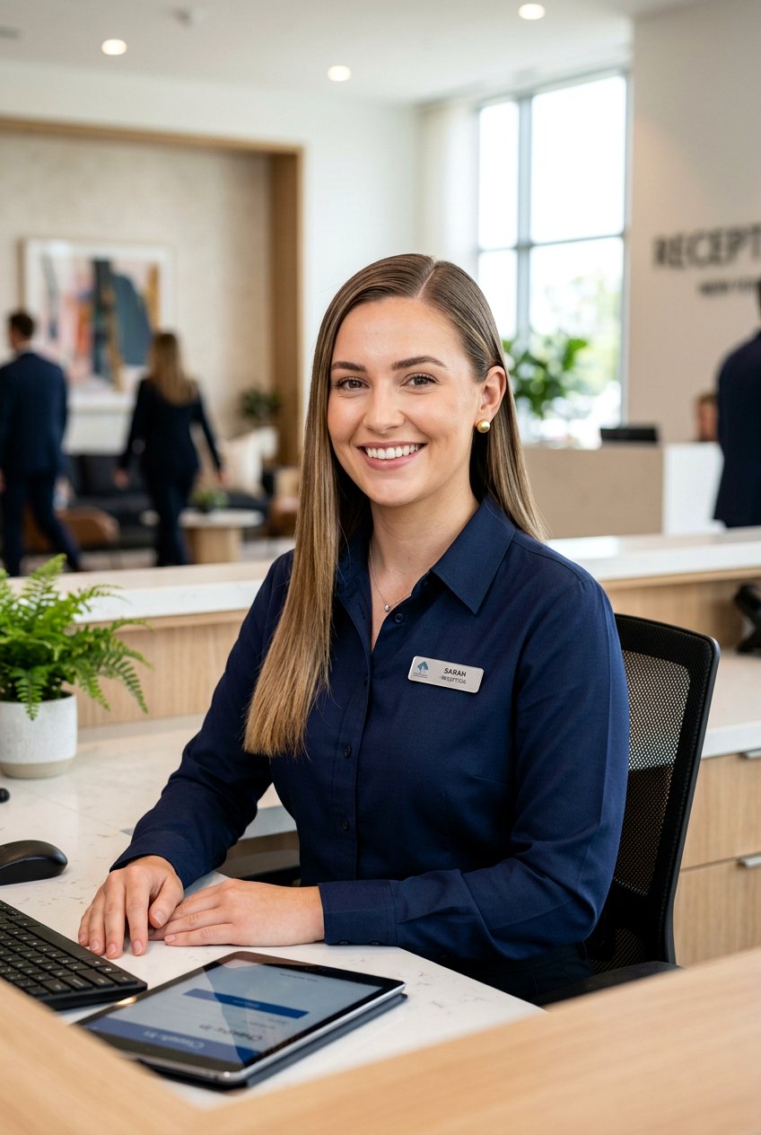 Side Part Straight Hair For Receptionist - 20 receptionist hairstyles for women - 20 receptionist hairstyles for women