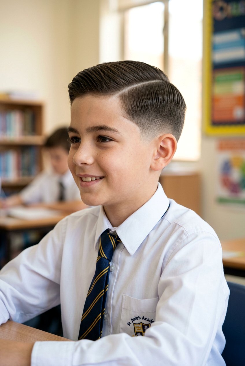 Side Part Taper - 20 boys haircut for cowlick - 20 boys haircut for cowlick