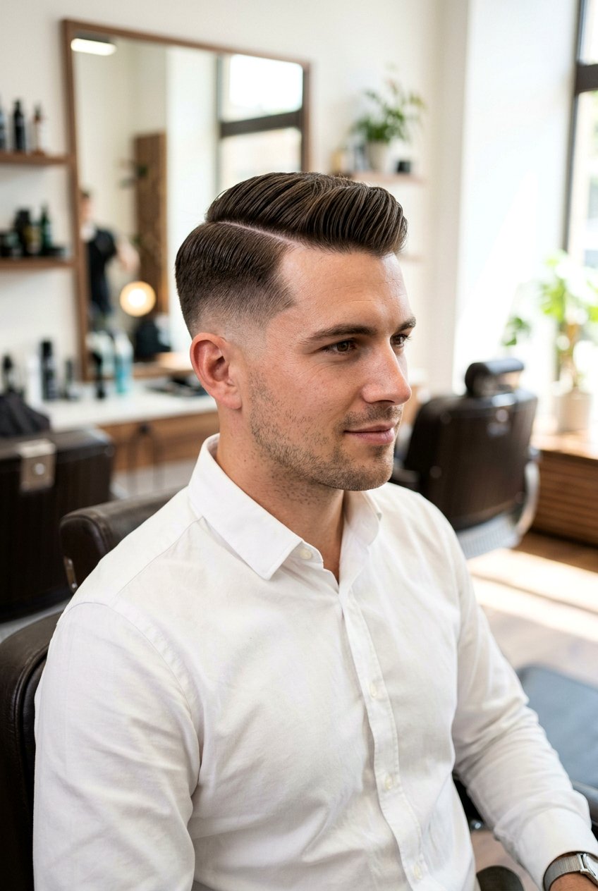 Side Part Taper - 20 mens haircut for fine straight hair - 20 men’s haircut for fine straight hair