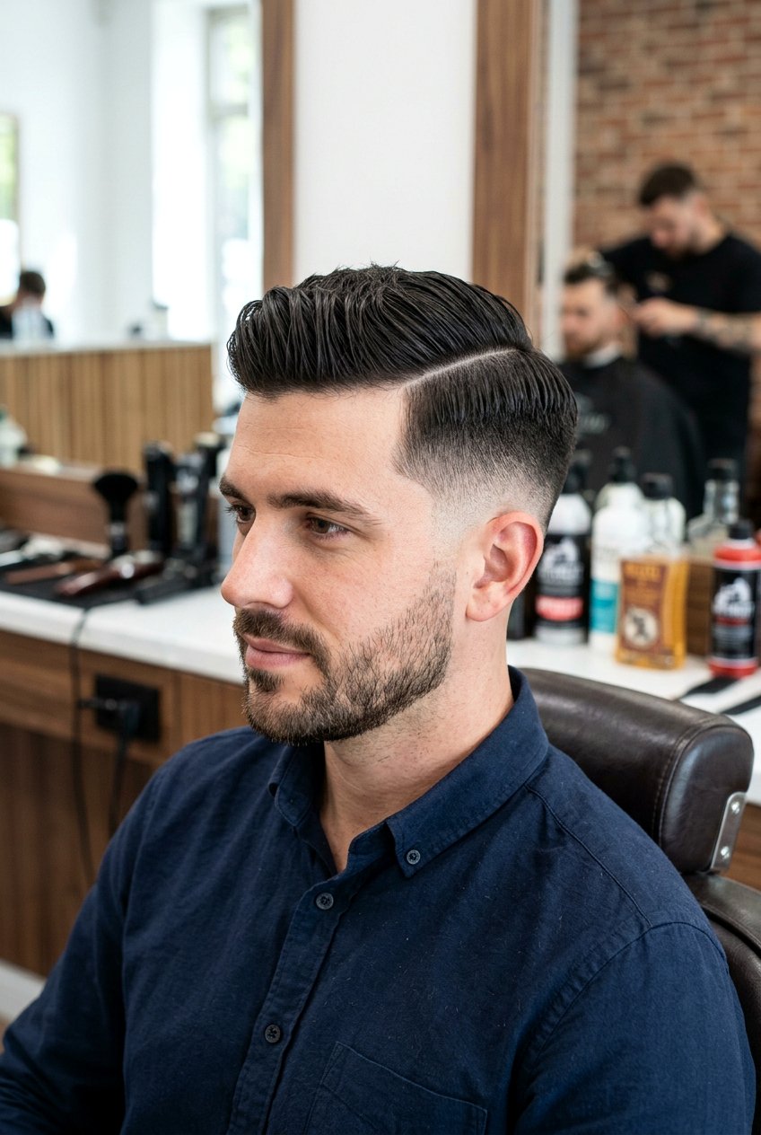 Side Part Taper Fade - 20 taper fade haircut - 20 taper fade haircut