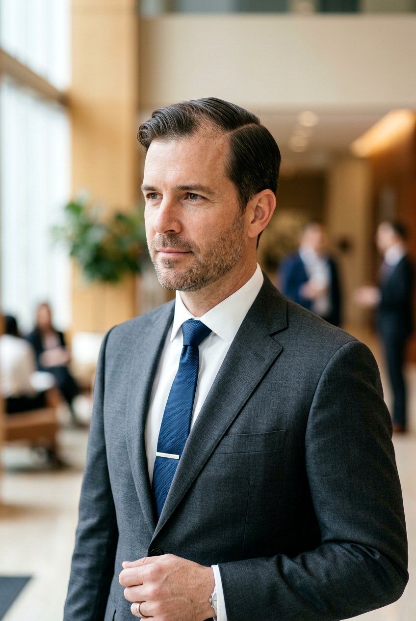 Side Part Thinning Crown - 20 mens haircut for thinning crown - 20 men’s haircut for thinning crown