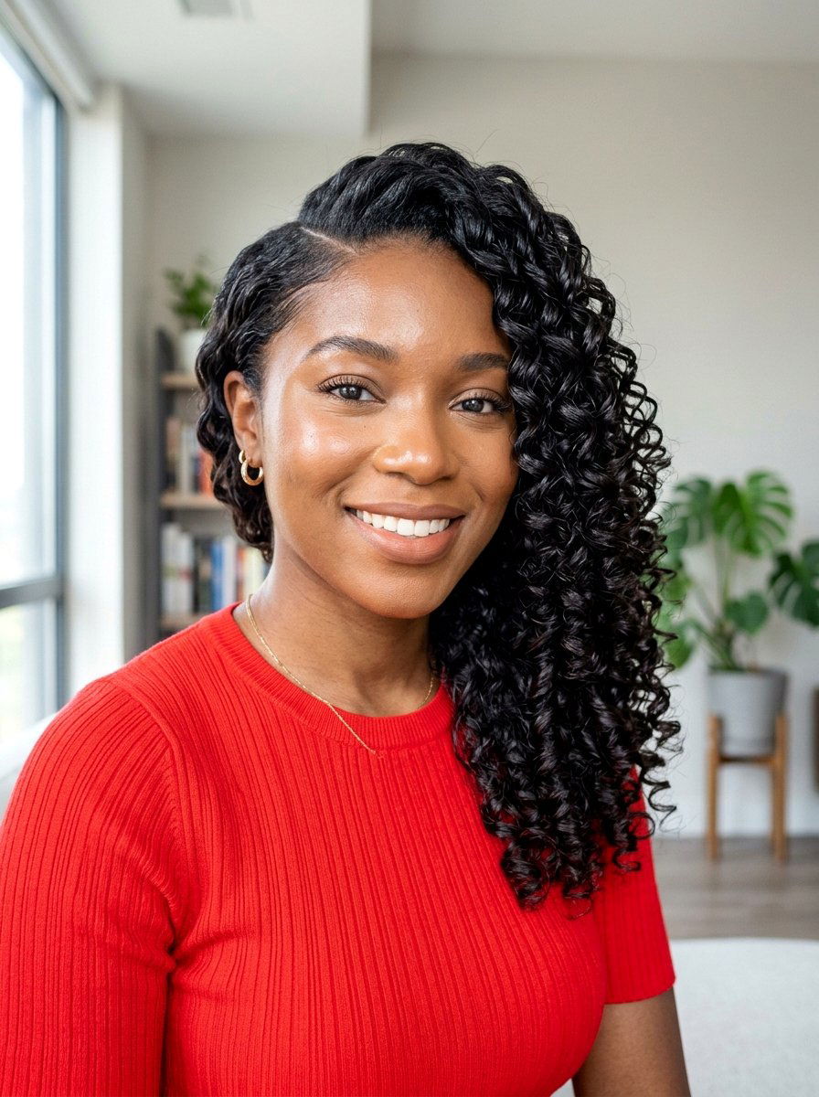 Side Part Tight Waves - 20 glossy side part waves hairstyle - 20 glossy side part waves hairstyle