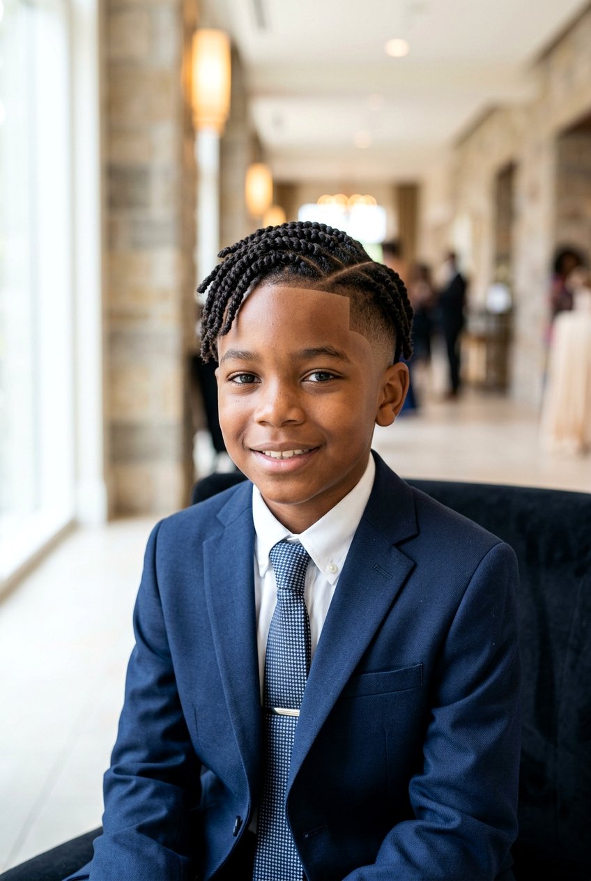 Side Part Twists Fade - 20 boys twists with fade - 20 boys twists with fade