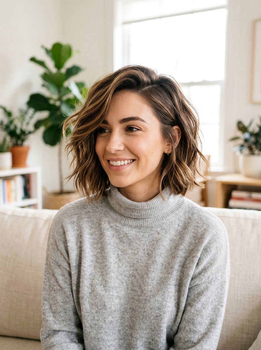 Side Part Undone Bob Haircut - 20 undone bob haircut - 20 undone bob haircut