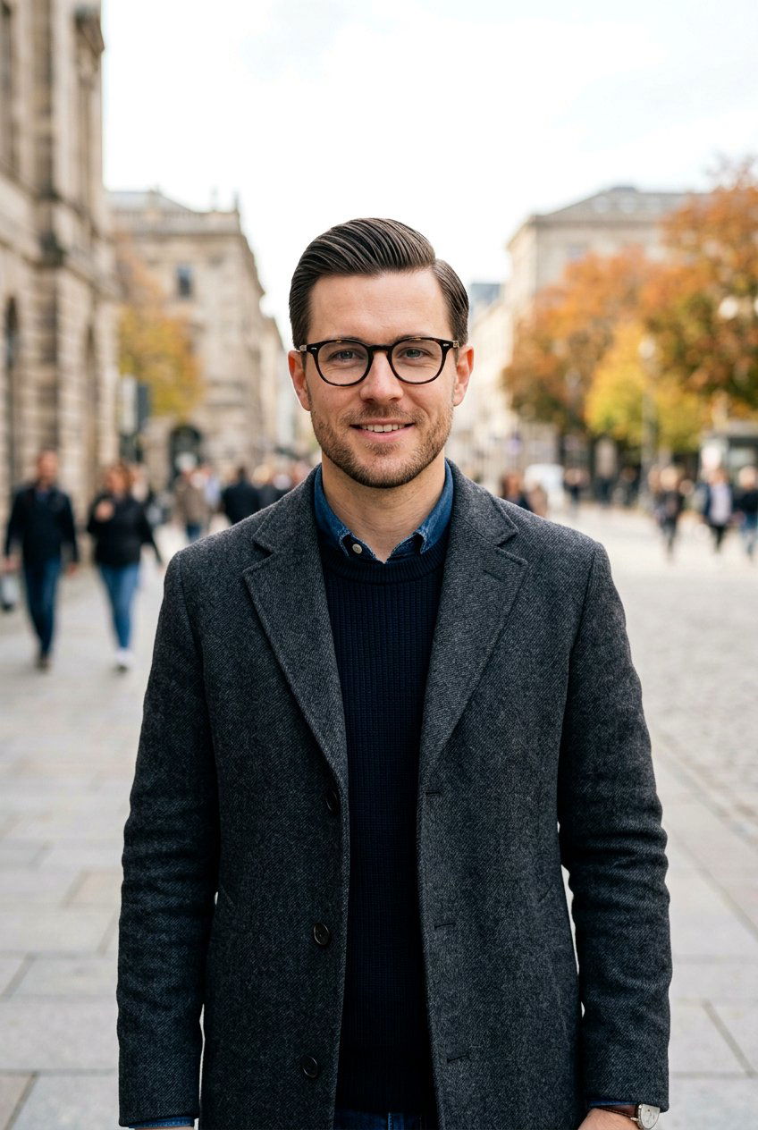 Side Part With Glasses - 20 men polished side part haircut - 20 men polished side part haircut