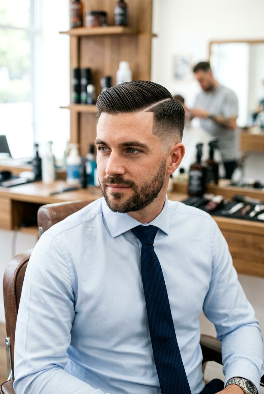 Side Part With Hard Part - 20 men polished side part haircut - 20 men polished side part haircut