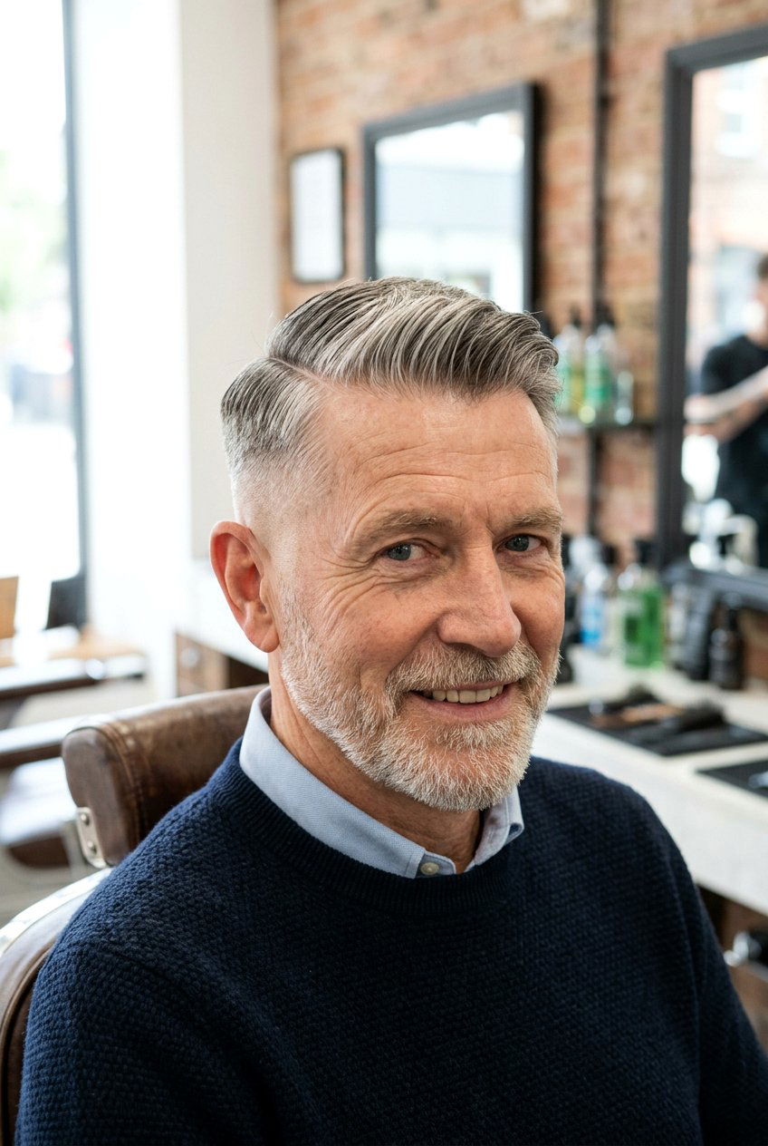 20 Classic Side Part for Older Men: Timeless Style Guide