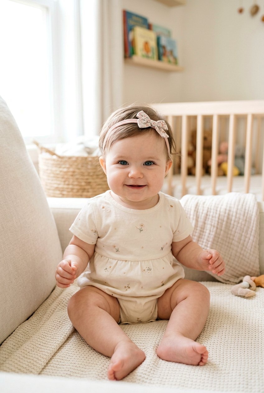 Side Part With Soft Headband - 20 baby hair styling ideas for girls - 20 baby hair styling ideas for girls