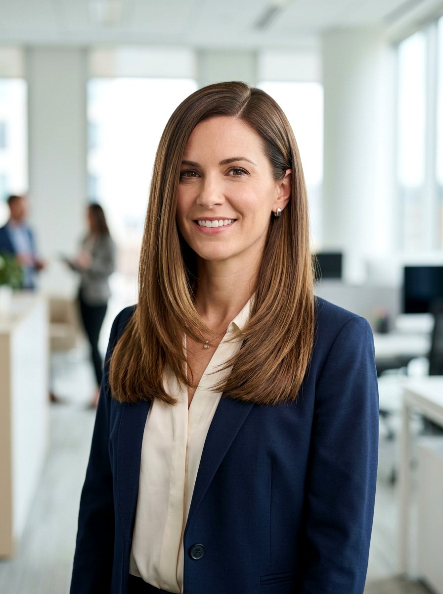 Side Parted Blunt Cut Long Layers Interview - 20 interview hairstyle for long layers - 20 interview hairstyle for long layers