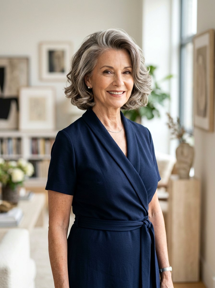 Side Parted Bob - 20 formal bob hairstyle for older women - 20 formal bob hairstyle for older women