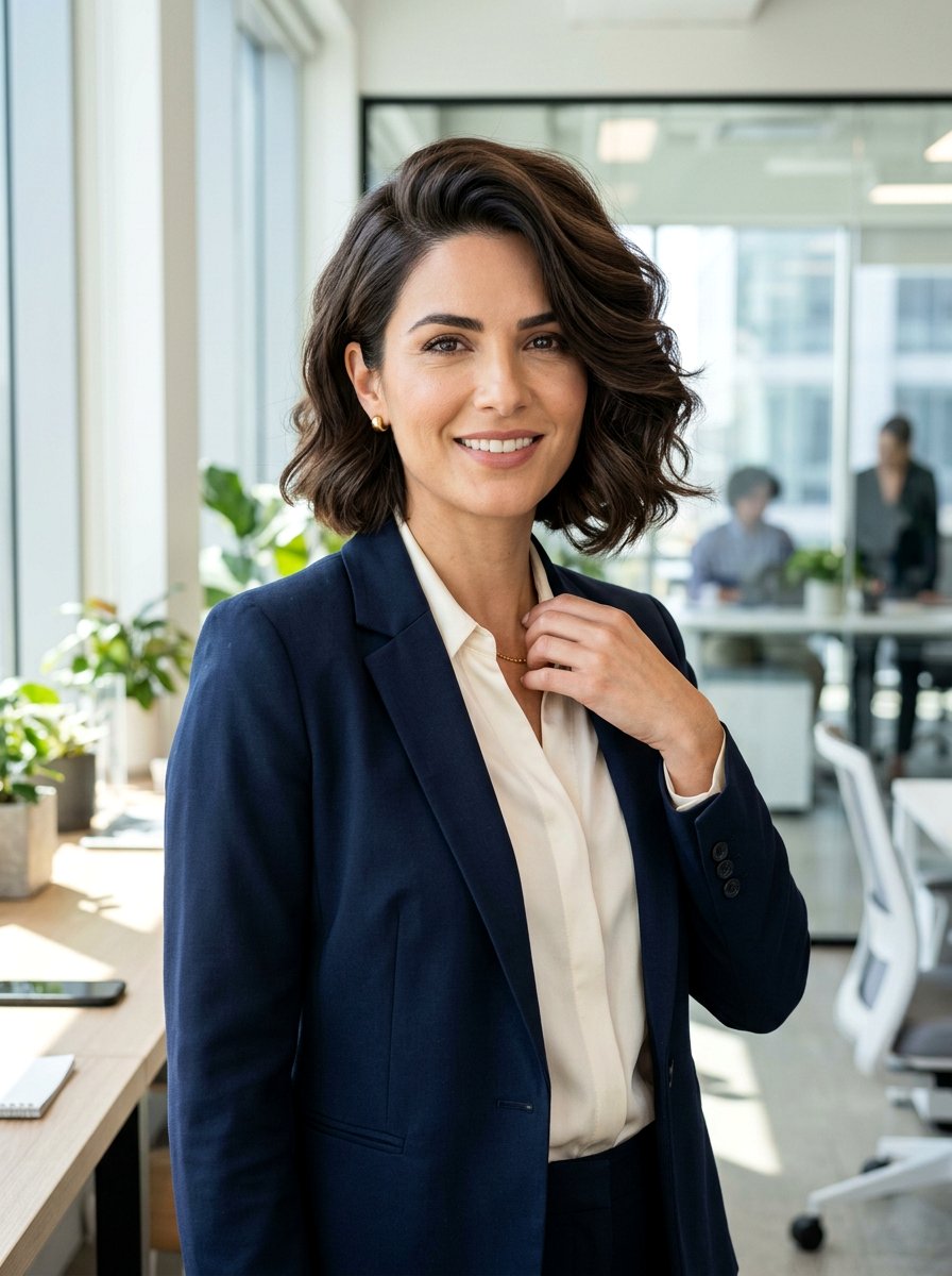 Side Parted Bob - 20 short natural haircut for thick hair - 20 short natural haircut for thick hair