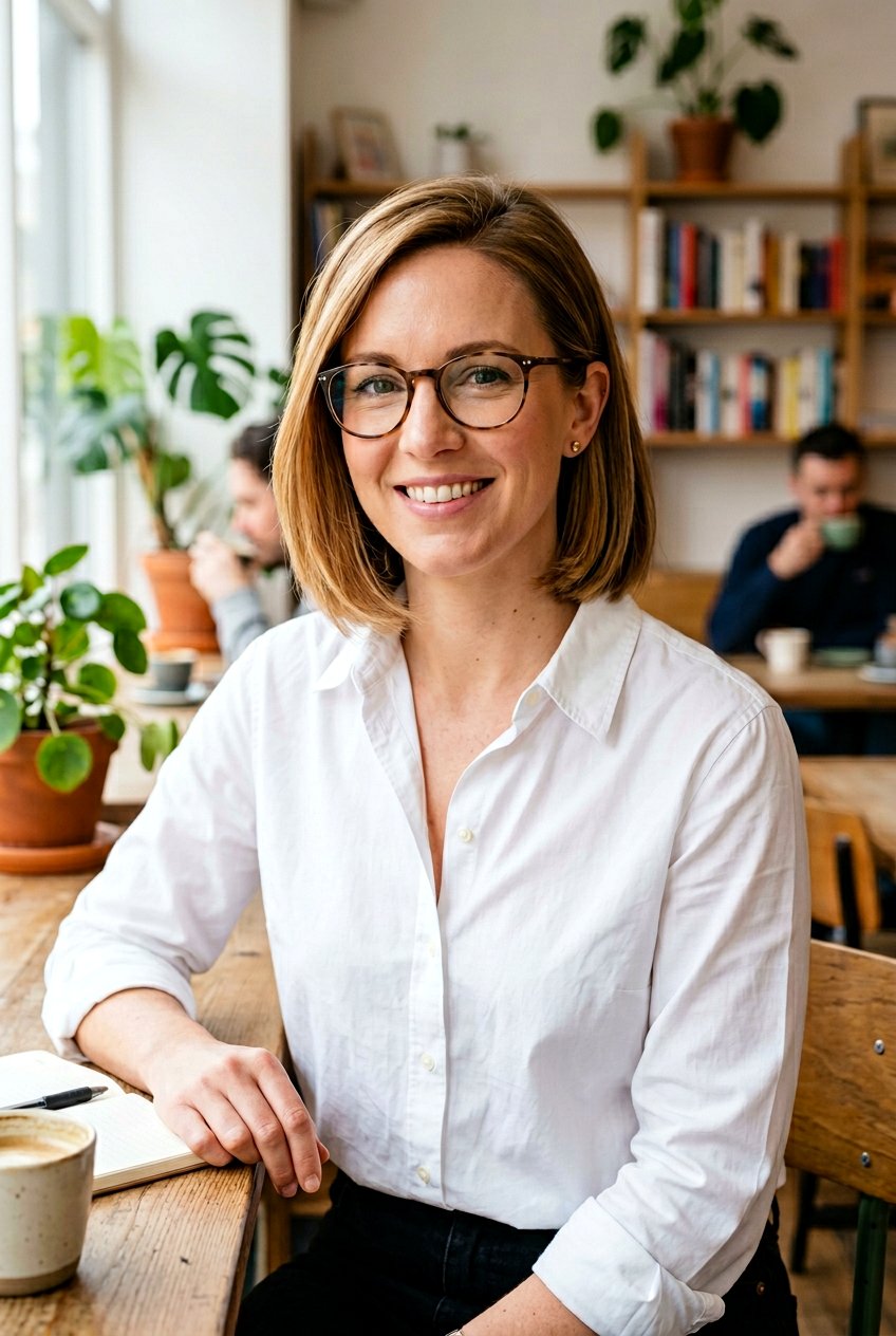 Side Parted Bob With Glasses - 20 bob haircuts for women with glasses - 20 bob haircuts for women with glasses