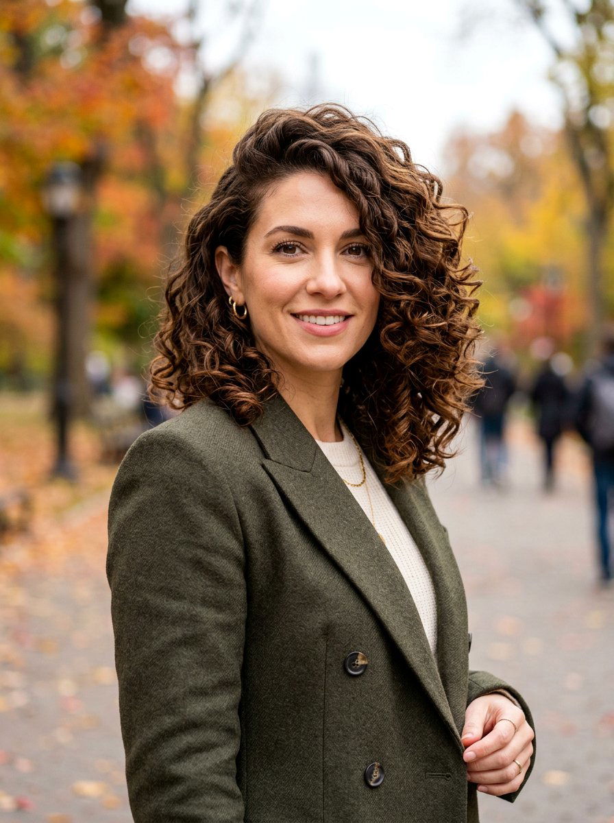 Side Parted Curly Lob - 20 curly hairstyle ideas for women - 20 curly hairstyle ideas for women