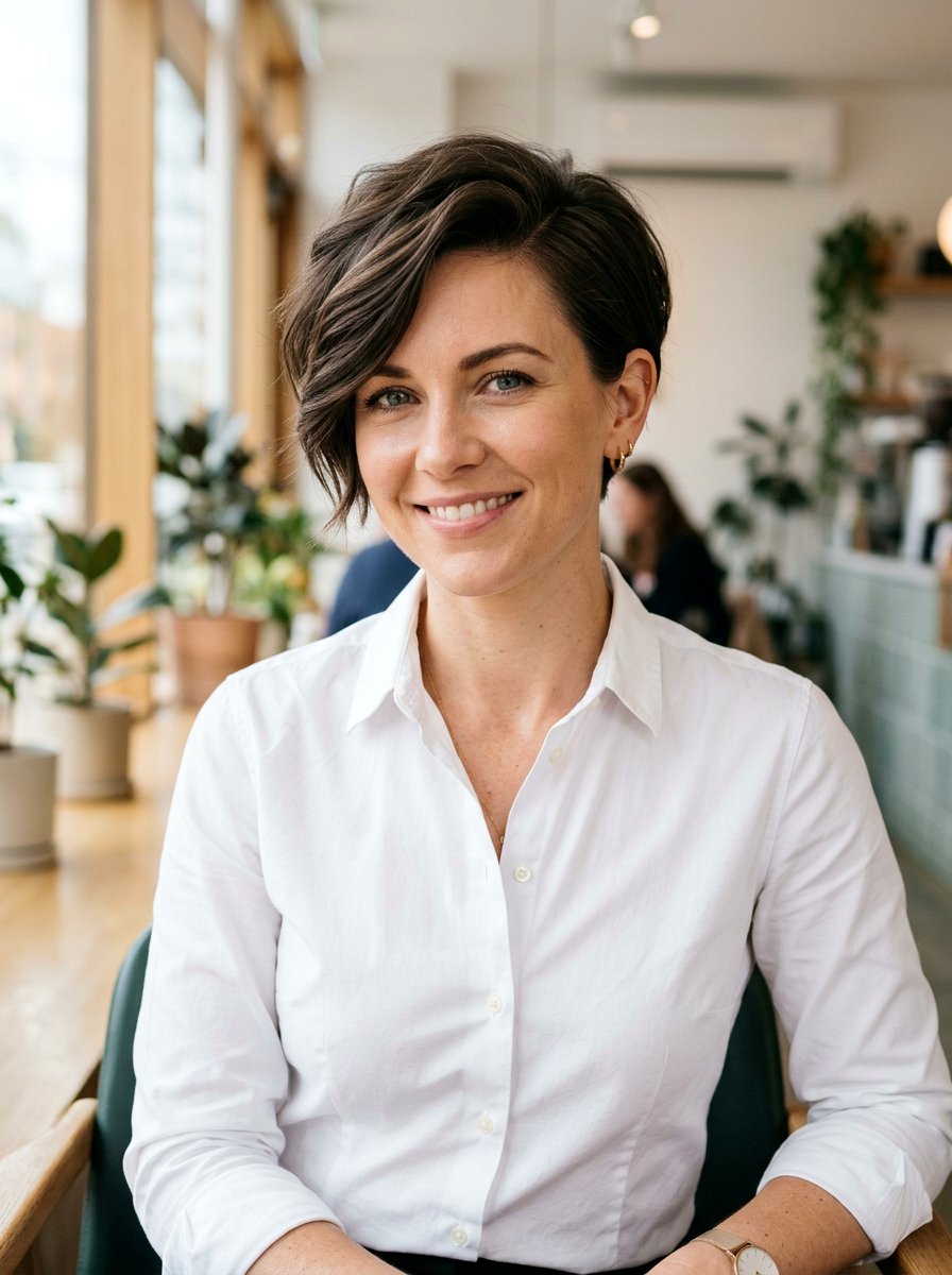 Side Parted Pixie Cut - 20 polished pixie for fine hair women - 20 polished pixie for fine hair women