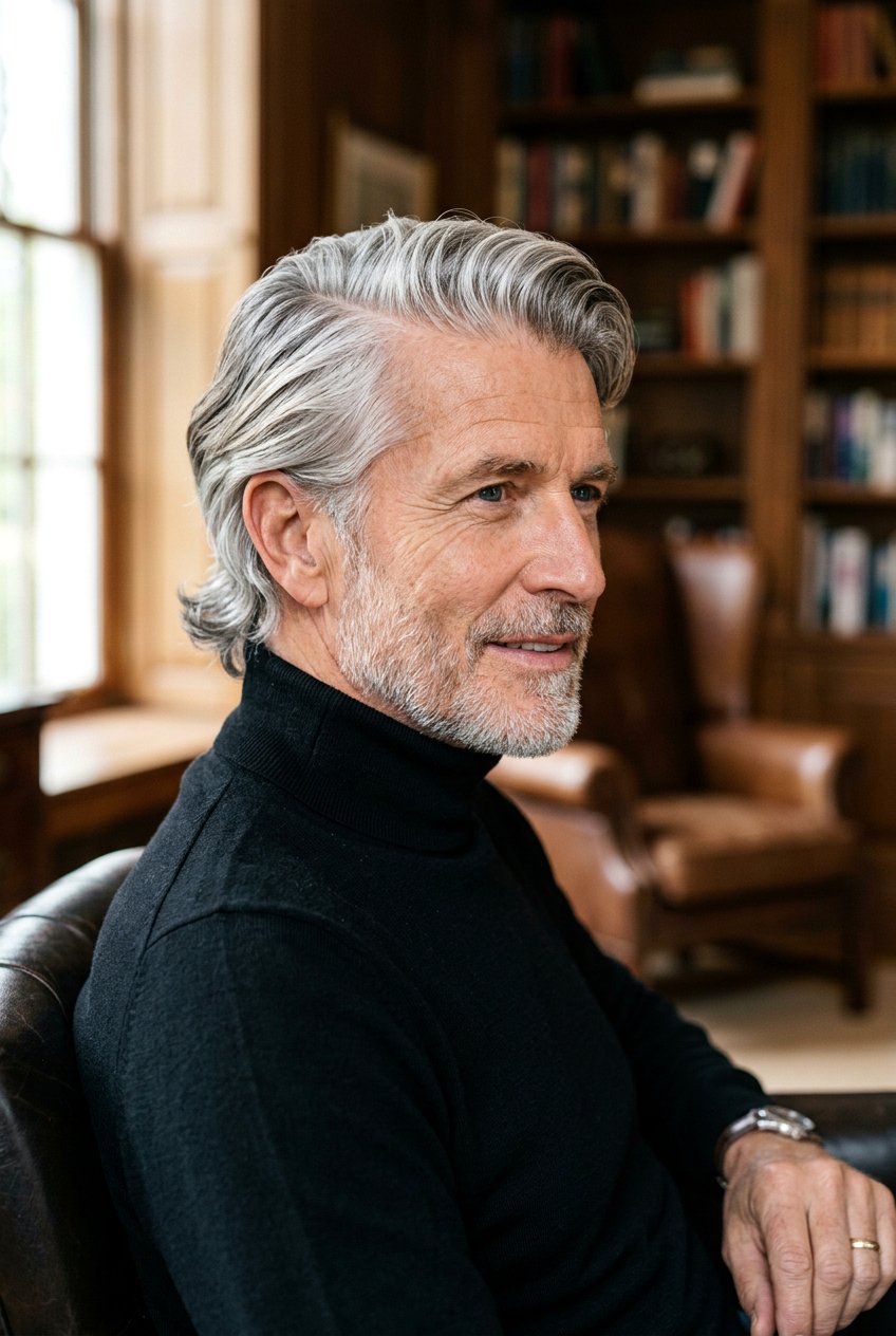 Side Parted Professional Flow - 20 bro flow for older men - 20 bro flow for older men