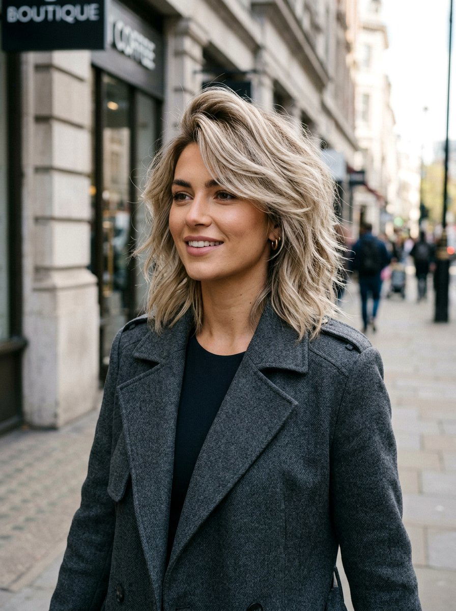 Side Parted Shag - 20 short shag for women over 50 with fine hair - 20 short shag for women over 50 with fine hair