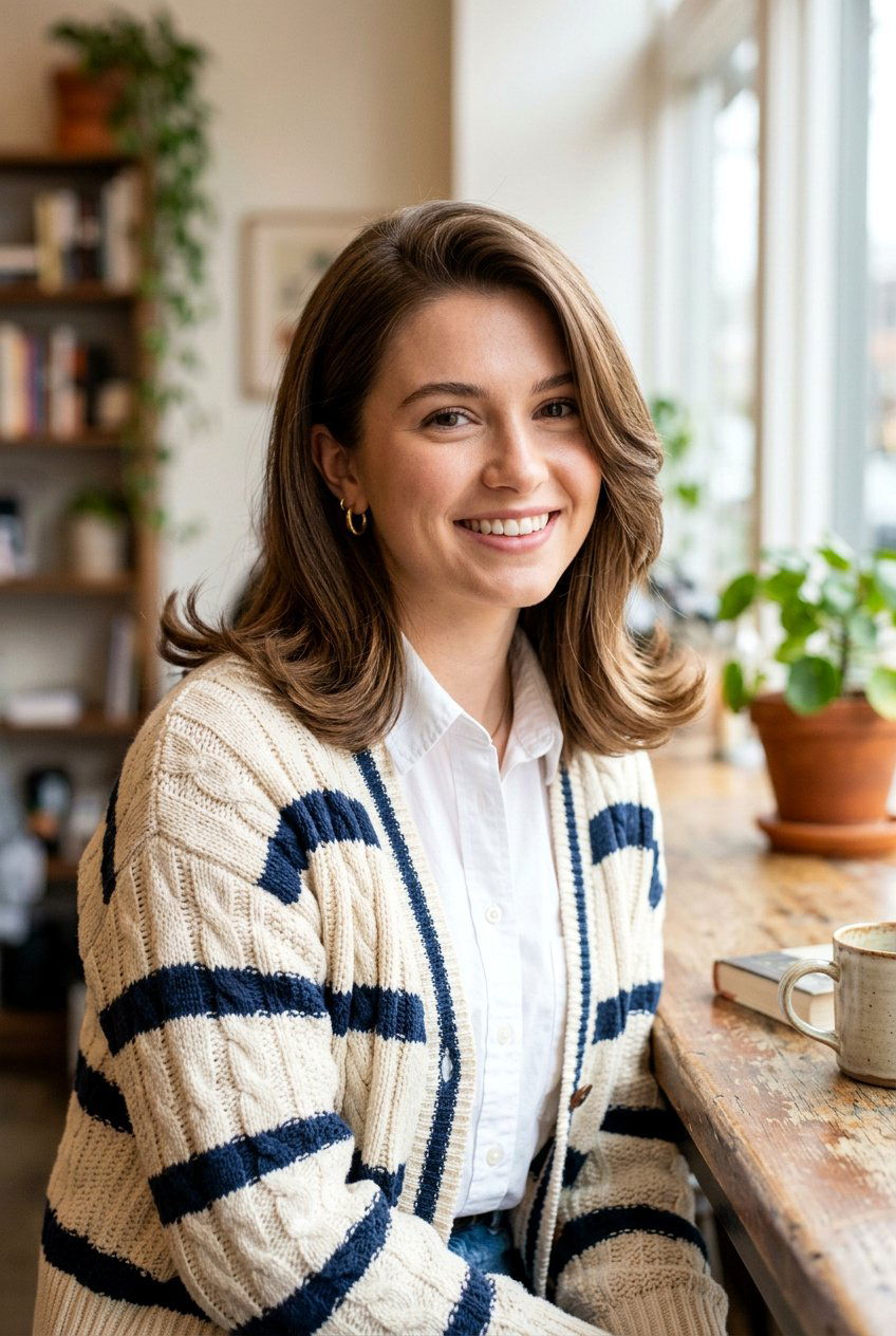 Side Parted Vintage Flips - 20 picture day hairstyle for shoulder length hair - 20 picture day hairstyle for shoulder length hair