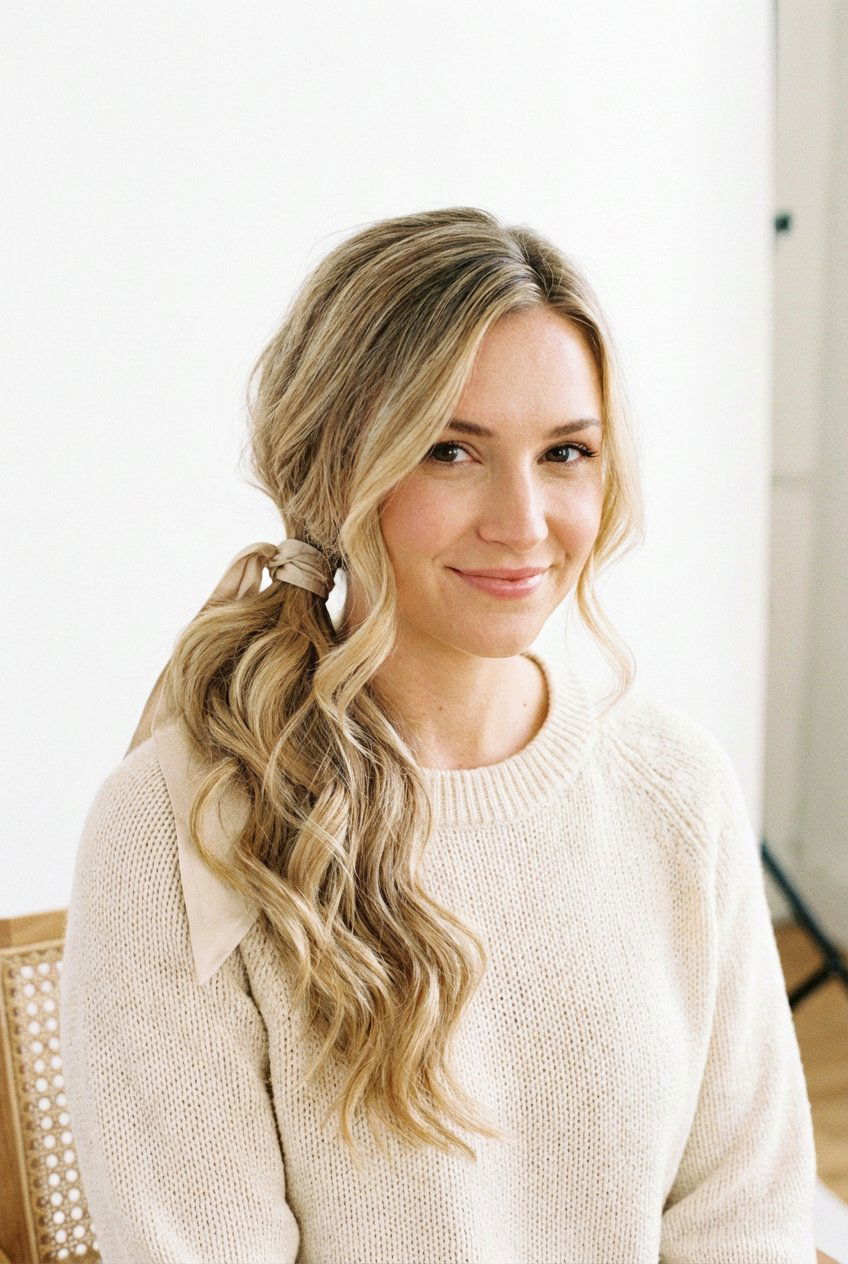 Side Ponytail - 20 easy ponytail hairstyles - 20 easy ponytail hairstyles