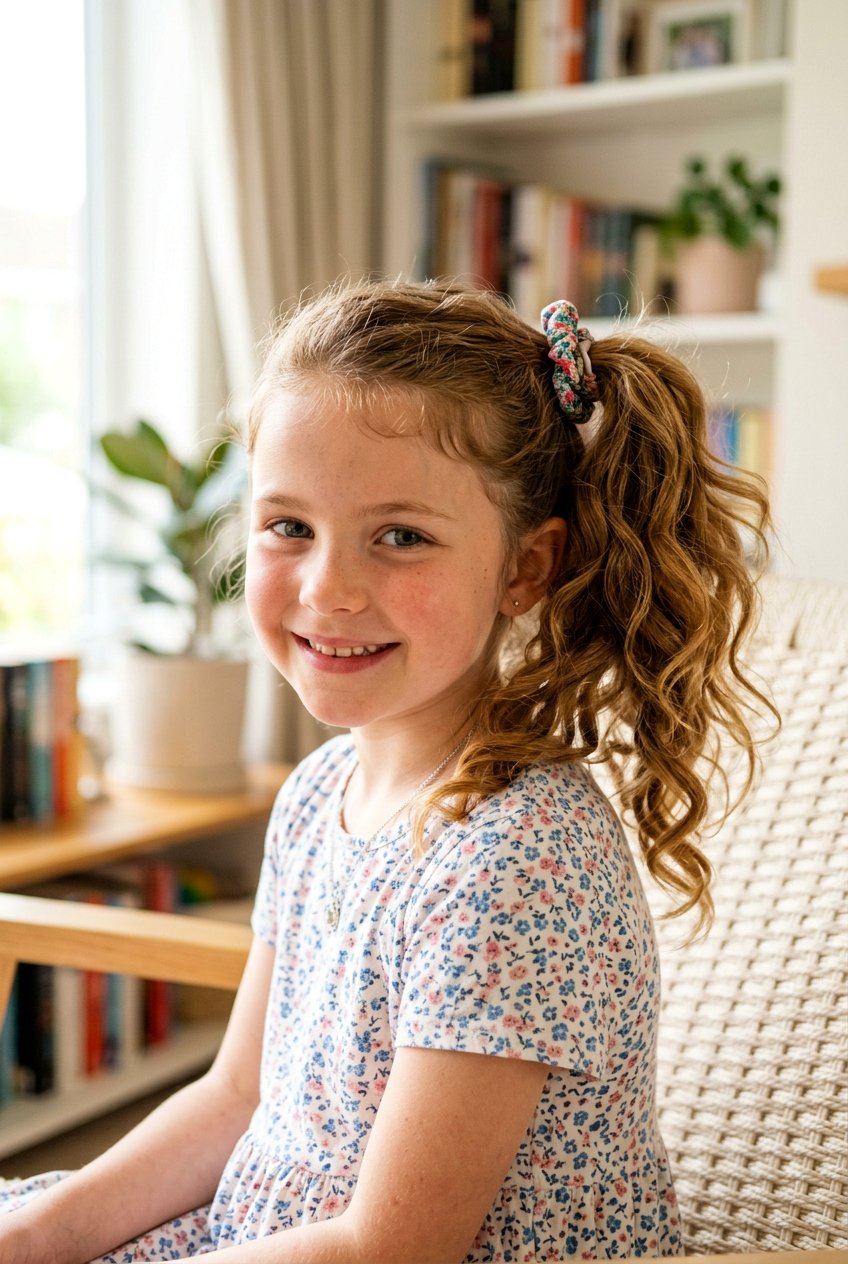 Side Ponytail - 20 simple hairstyles for girls - 20 simple hairstyles for girls