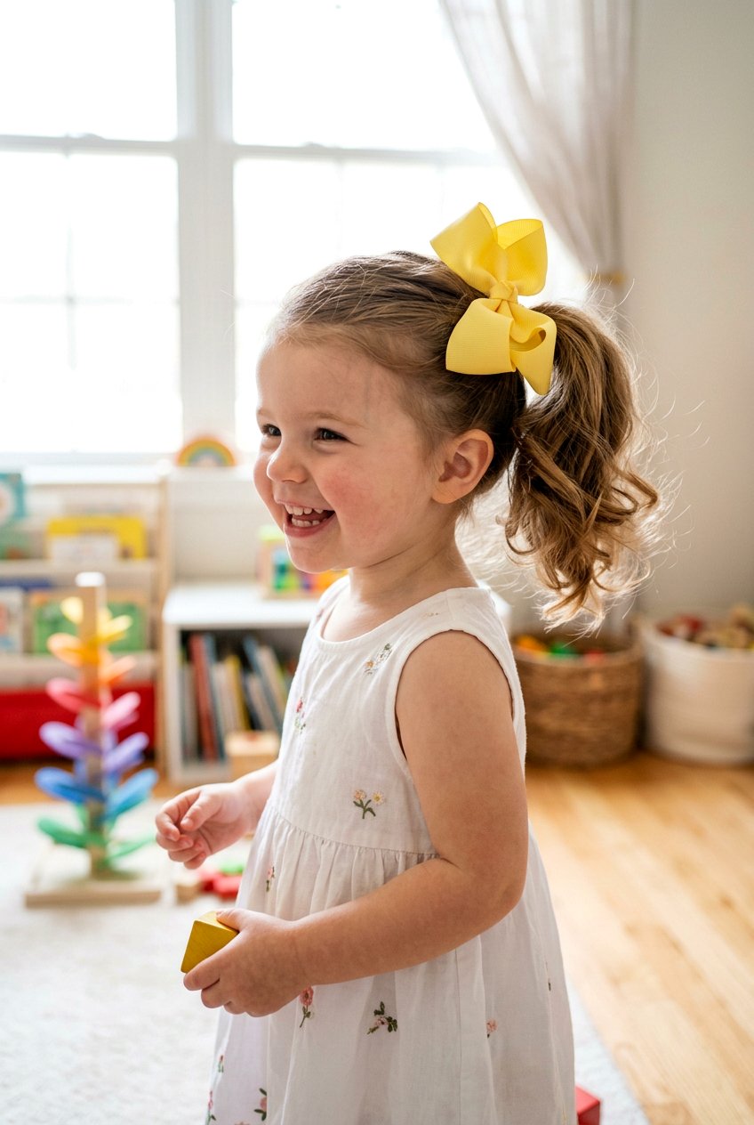 Side Ponytail - 20 toddler girl hairstyles - 20 toddler girl hairstyles