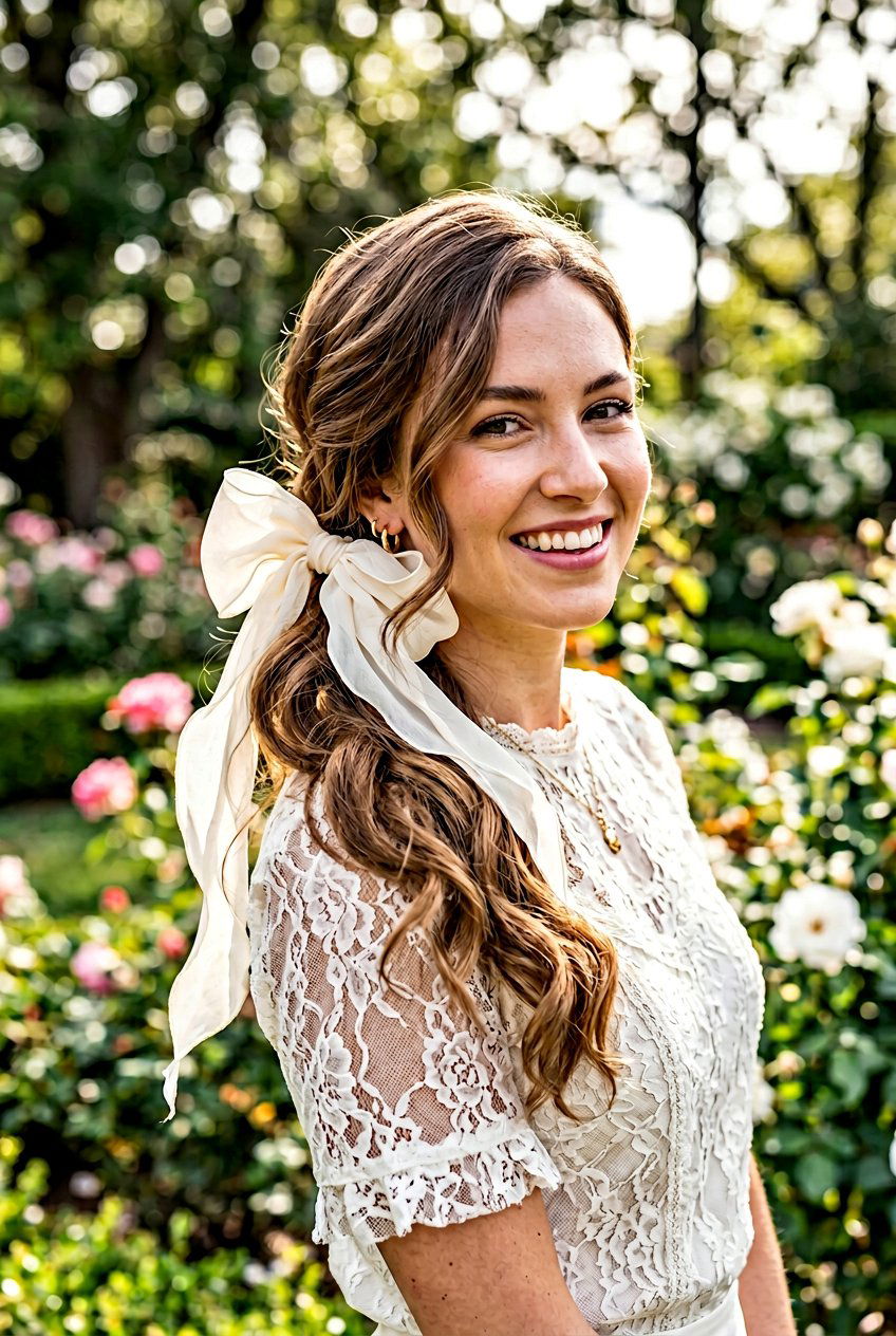 Side Ponytail - 20 hair bow ponytail hairstyle - 20 hair bow ponytail hairstyle